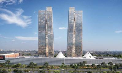 הדמיית מתחם ביג רמת השרון. שני מגדלים בני 50 קומות