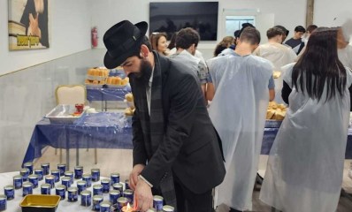 מפגש קירוב לבבות בחב"ד הרצליה. צילום: בית חב"ד