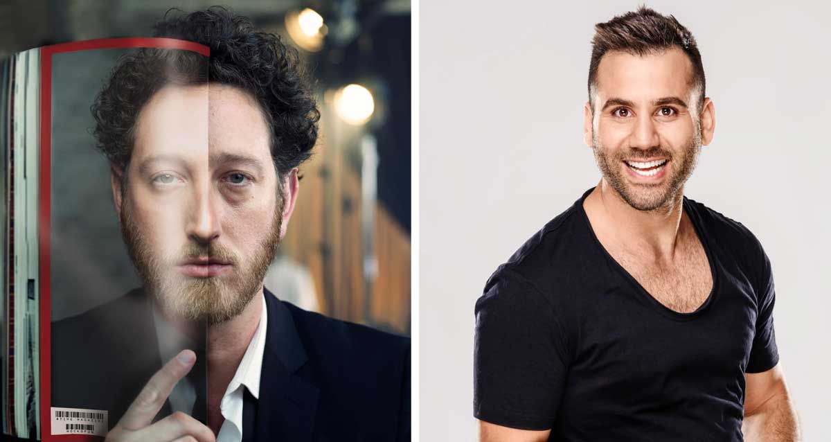 יונתן ברק (צילום טל גבעוני) וחן מזרחי (צילום משה נחומוביץ)