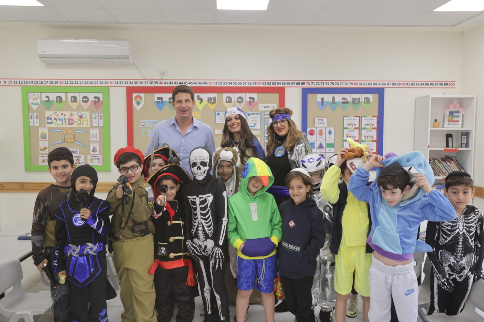 יריב פישר בבית הספר "בר אילן" בהרצליה. צילום: דוברות העירייה