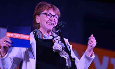 יעל גרמן באירוע הניצחון של יריב פישר. צילום: אלעד גוטמן