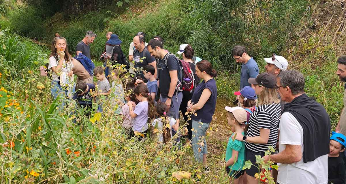 סיור תושבים בערוץ נחל גלילות, הרצליה