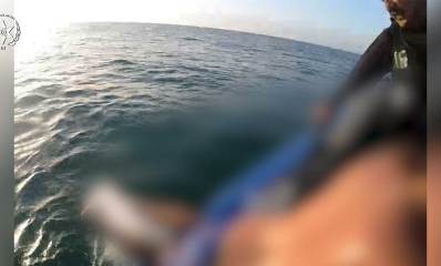 חילוץ נערים מלב ים מול חוף הנכים בהצליה