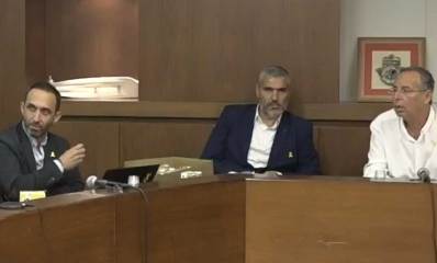 יצחק רוכברגר, יעקב קורצקי וגיא קלנר. צילום: עיריית רמת השרון