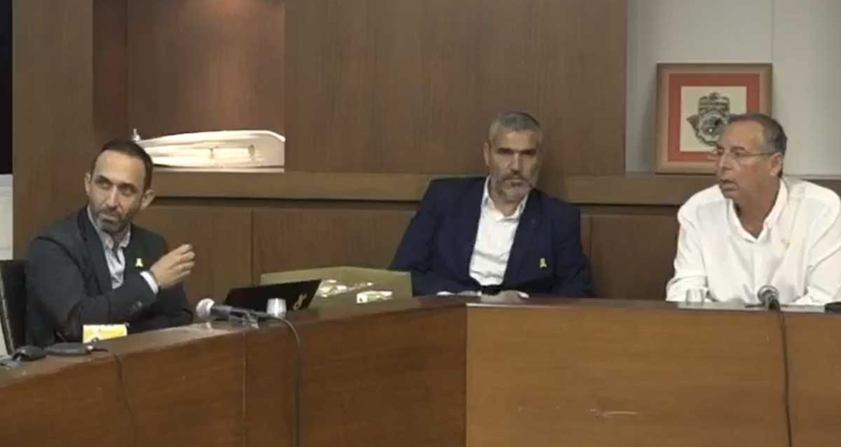 יצחק רוכברגר, יעקב קורצקי וגיא קלנר. צילום: עיריית רמת השרון