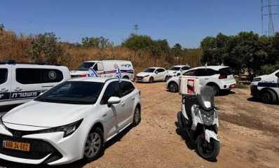 זירת מציאת הגופה ליד בית העלמין מורשה. צילום באדיבות זק"א ת"א