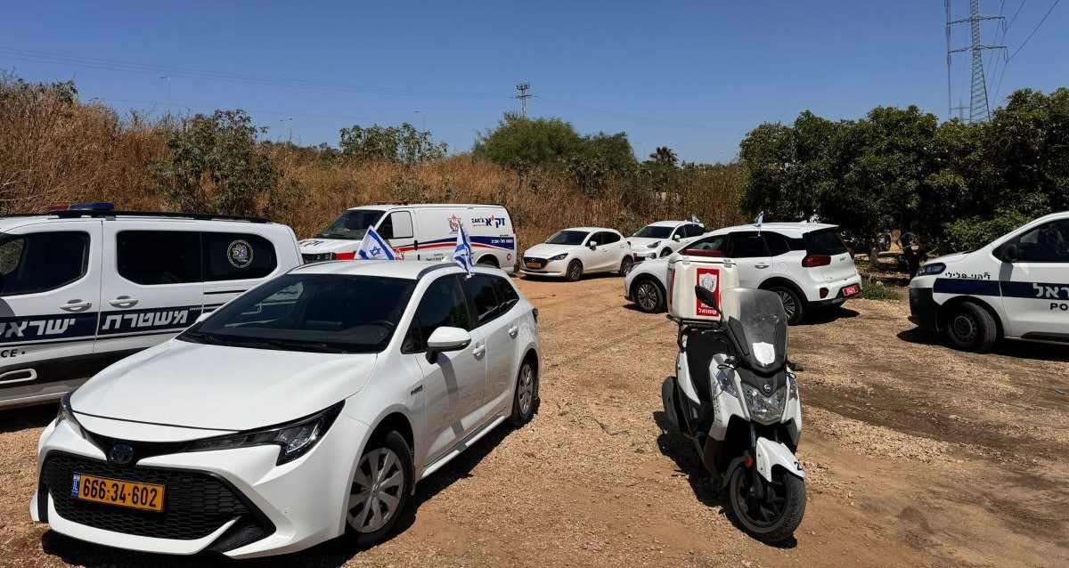 זירת מציאת הגופה ליד בית העלמין מורשה. צילום באדיבות זק"א ת"א