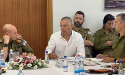 רפי סער וקציני צה"ל דיון של פורום רשויות קו התפר