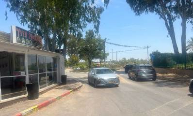 רחוב השרף המחבר את צומת הראשונים למתחם סינמה סיטי. צילום: פרטי