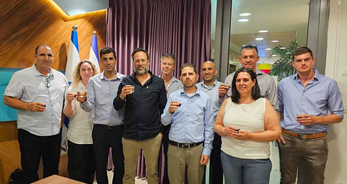 אירוע חתימת ההסכם לטיהור מי התהום המזוהמים בתע״ש רמת השרון