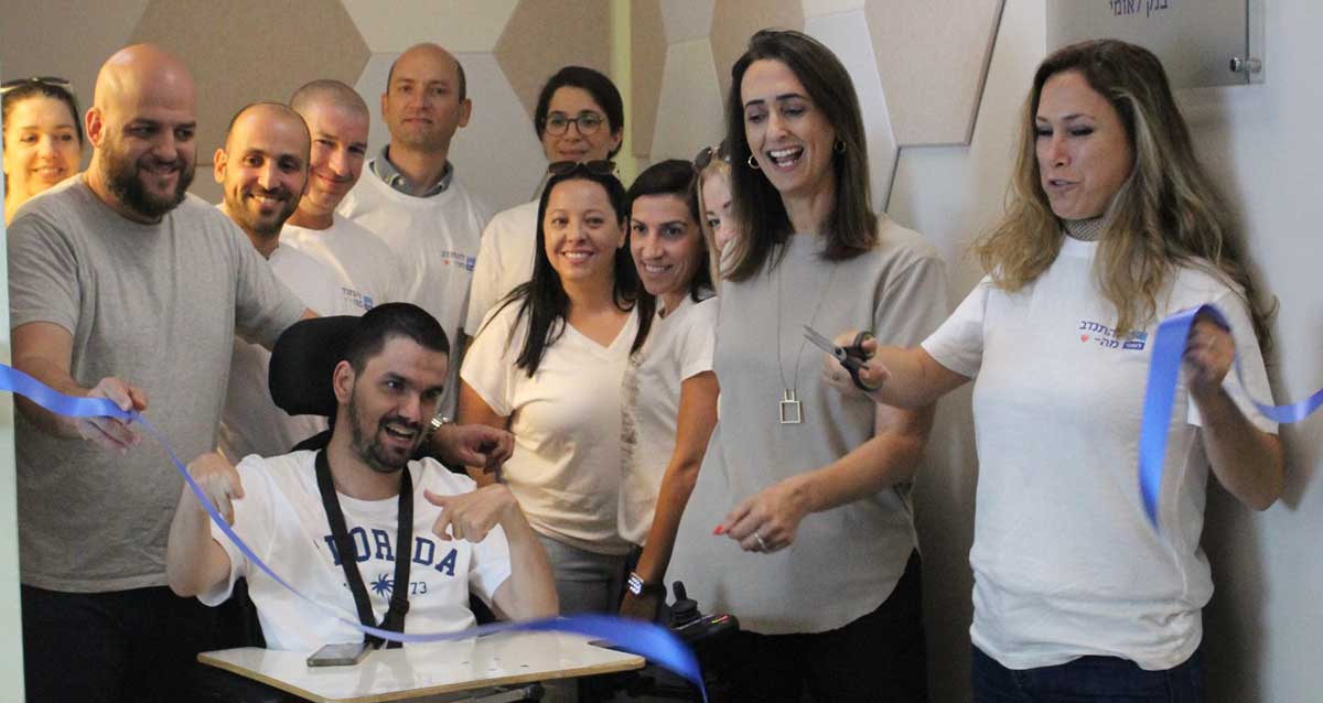 חדר המוסיקה החדש לבעלי מוגבלות פיזית מורכבת בהרצליה. צילום: עמותת ביתהגלגלים עמותת