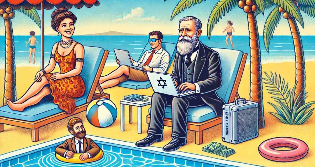 יישובי השרון בצמרת המדד החברתי-כלכלי. קריקטורה: עיבוד AI