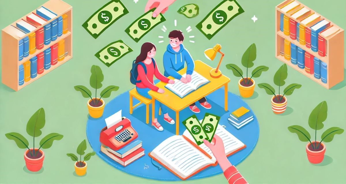 מלגה לסטודנטים על מעורבות חברתית. איור AI