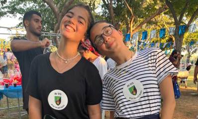 אמ"ית רננים - התלמידות סייעו להפנינג של משפחות חיילי המילואים