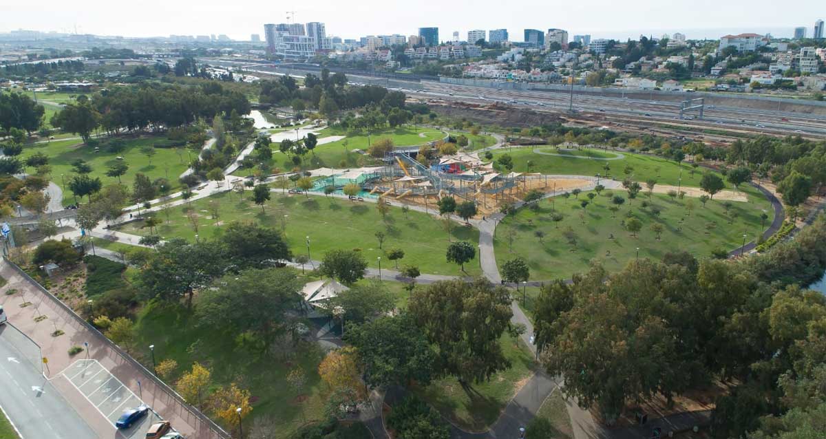 פארק הרצליה. צילום רחפן
