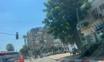 רחוב סוקולוב פינת שדרות ויצמן ברמת השרון