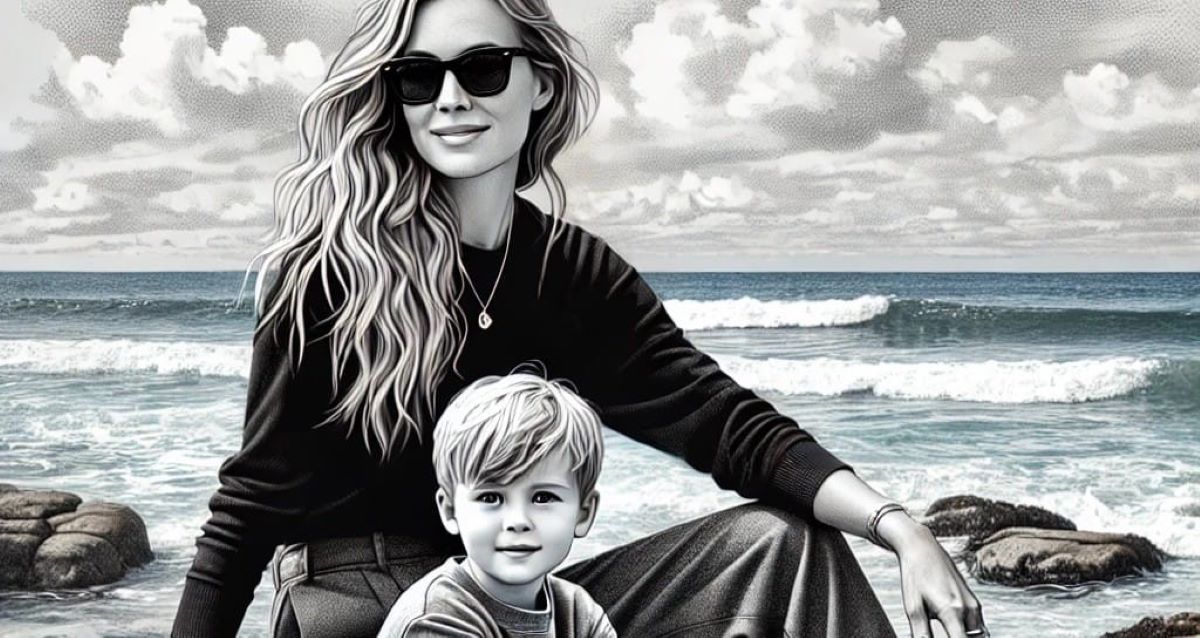 יאנה איצקוביץ' וליאם ז"ל. איור AI