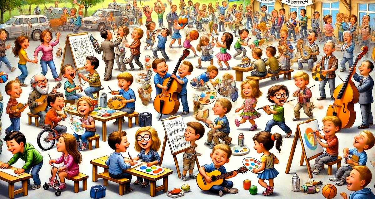 חוג לכל ילד. איור AI