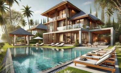 בית יוקרה בהוד השרון. איור AI