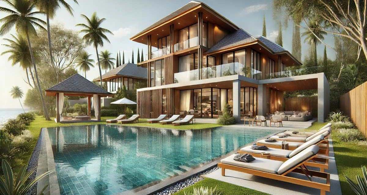 בית יוקרה בהוד השרון. איור AI