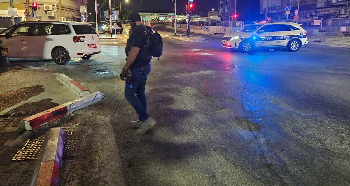 זירת רצח אריתראי בדרום תל אביב. צילום: דוברות המשטרה