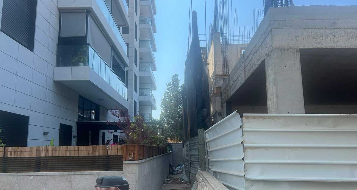 אשכול גנים חדש שנבנה בצמוד לבנייני מגורים