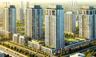 המחשה: מגדלים בהוד השרון. עיבוד AI