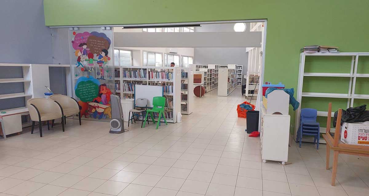 גן הילדים הזמני בספריית בית הספר היסודי דורון בנווה גן