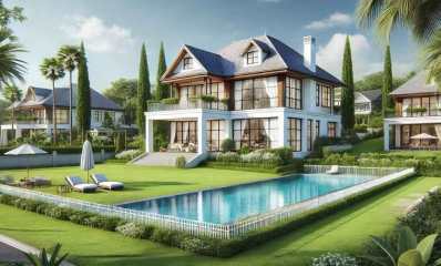 הדמיה: למכירה בית כפרי. עיבוד AI - מערכת