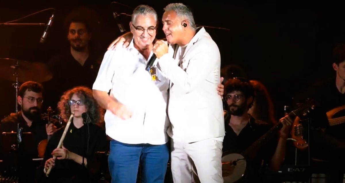 ברוידא ופרץ בקונצרט הסליחות. צילום: דוברות העירייה