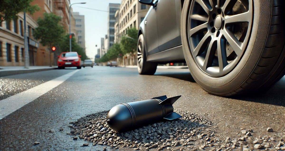 הדמיה: שברי יירוט באזור מגורים בהרצליה