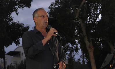 איציק רוכברגר נואם ברמת השרון