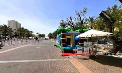 פסחוף. בשיא החום, התושבים לא נהרו. צילום: אסף אמר