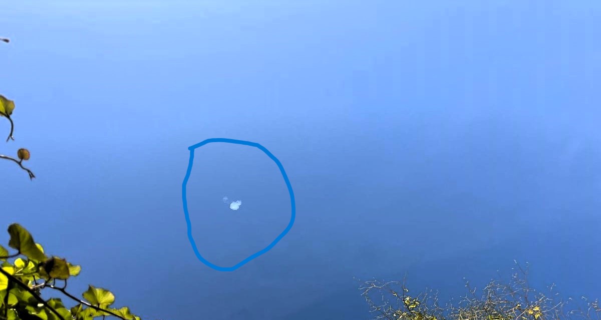 סימני יירוט בשמי גליל ים. צילום: פרטי