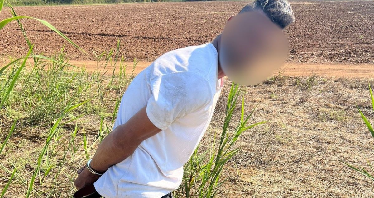 גנב המכונית מחברון נעצר. צילום: דוברות המשטרה