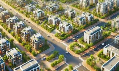 הדמיה: כפר סבא הצעירה ממעוף הציפור. עיבוד AI - מערכת