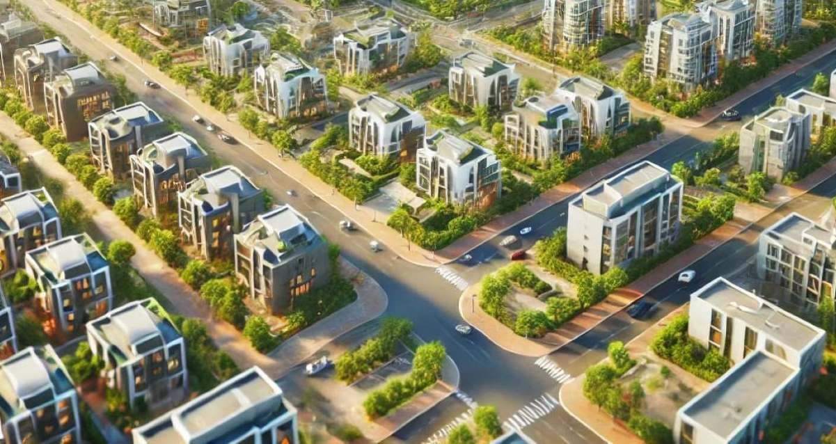 הדמיה: כפר סבא הצעירה ממעוף הציפור. עיבוד AI - מערכת