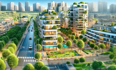 רובע הדר ברמת השרון. עיבוד בינה מלאכותית