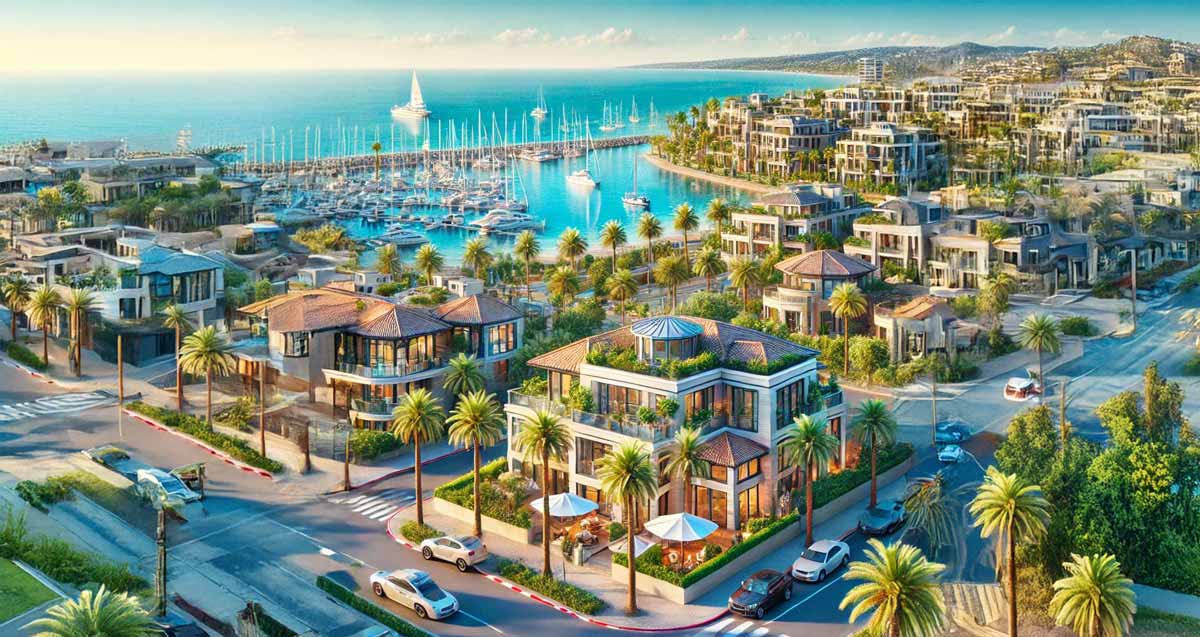 ציור של הרצליה פיתוח והמרינה בצ'אט ג'י.פי.טי