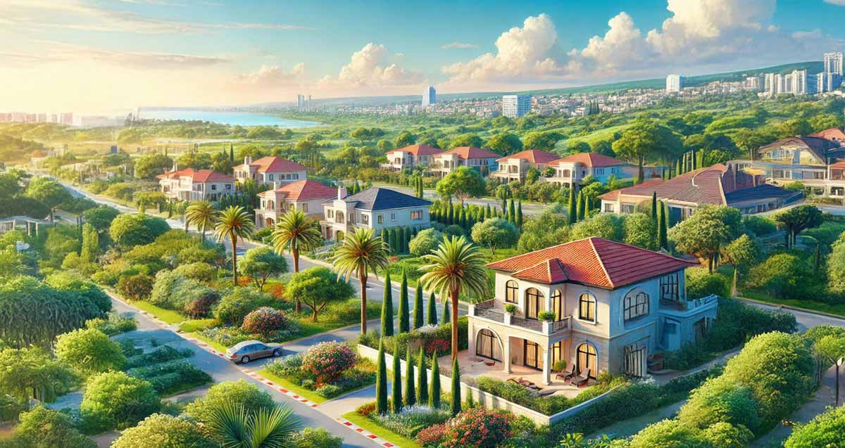 ציור של כפר שמריהו בצ'אט ג'י.פי.טי. עיבוד בינה מלאכותית