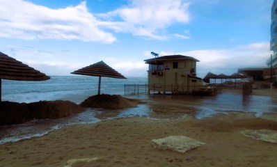 חורף על החוף בהרצליה. צילום: ינאי זלצר