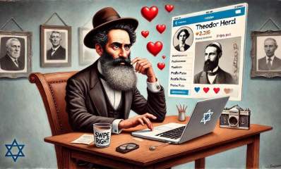 גם הרצל מחפש אהבה. עיבוד AI - מערכת