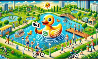 פארק רעננה. איור AI - מערכת