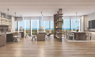 הדמיית משרד בבניין המשרדים שנבנה על ידי פרשקובסקי בהרצליה