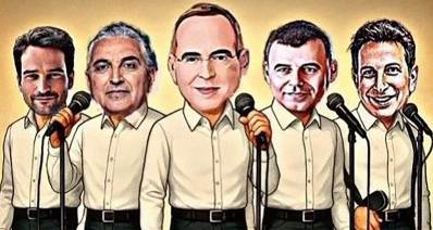 יריב פישר, רפי סער, איציק רוכברגר, חיים ברוידא, ואמיר כוכבי