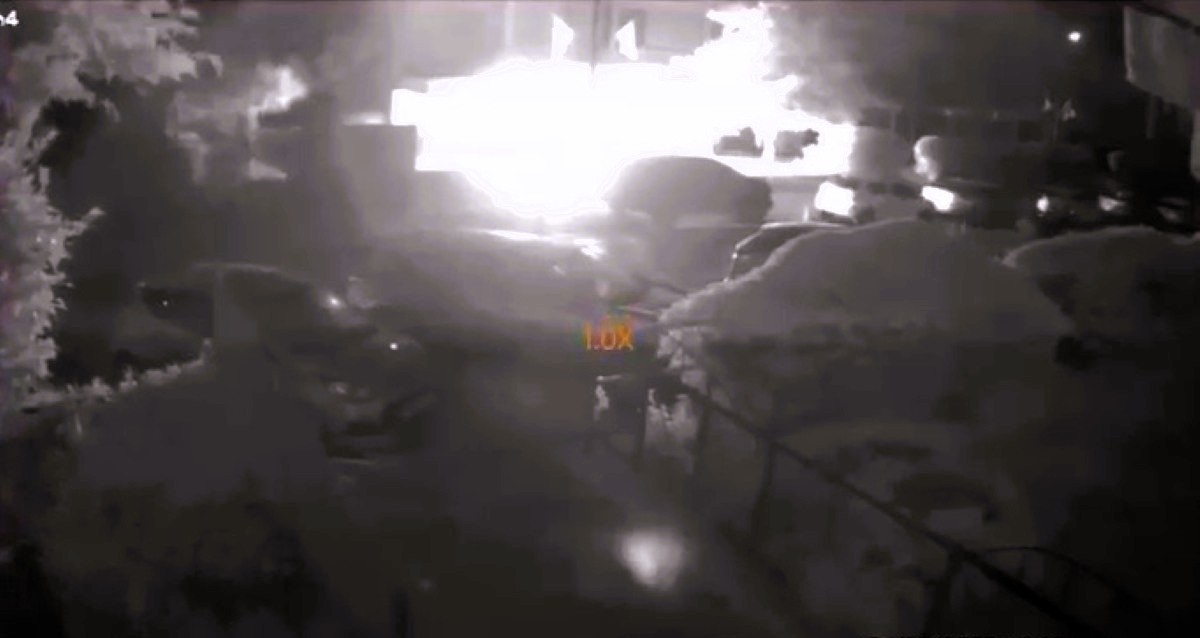 צילום מסך מתוך תיעוד הווידאו שהופץ ברשתות החברתיות. מתוך: "הרצליה העיר שלי"