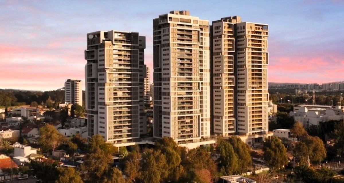 פרויקט החלוץ ברמת השרון. צילום רחפן: ארג׳נטרו