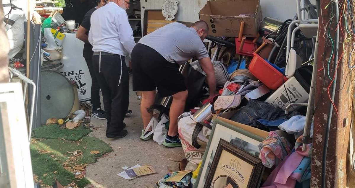 האגירה שפונתה ברחוב שבי ציון