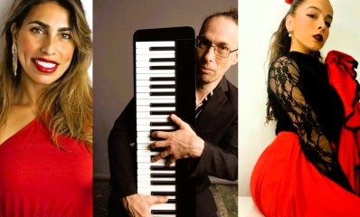 מימין לשמאל: רותם דני, איתי אברמוביץ (צילום: עומר קפלן) ומורן לוי