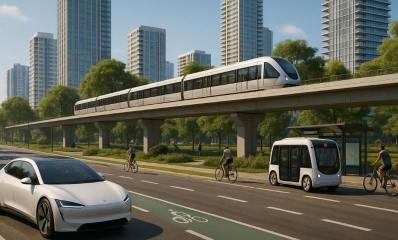 רמת השרון 2050. הדמיית AI - מערכת